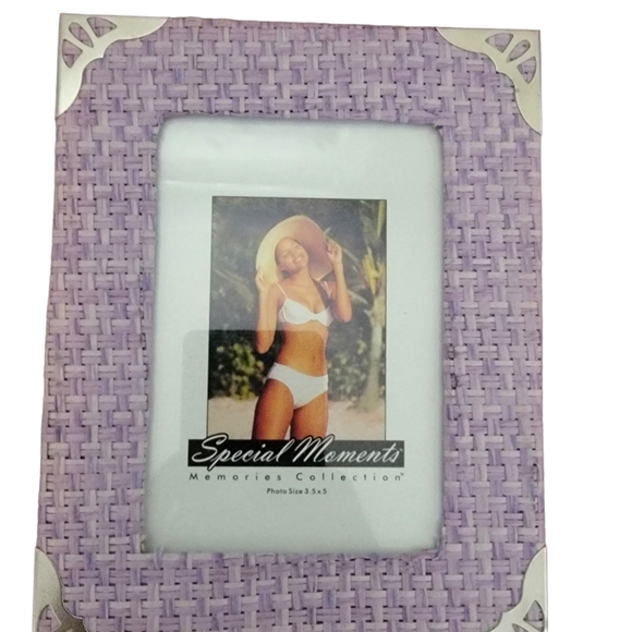 🕌 Lavender Moroccan Arabesque Rustic Metal Pic Frame 3.5 in × 5 in. Bundle of 3 - Picture 7 of 7